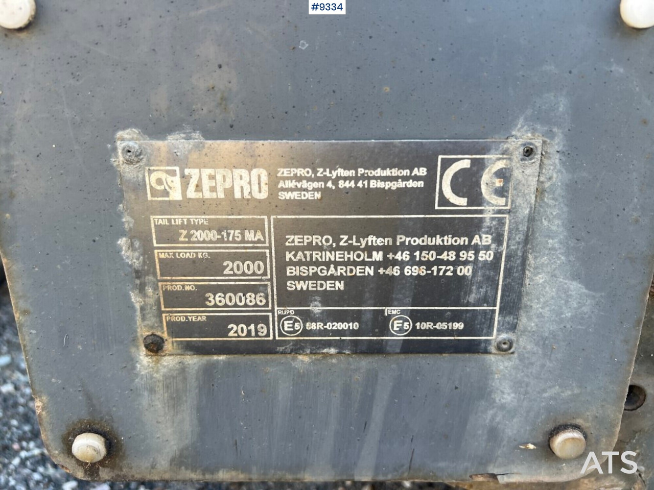 Tail Lift- Zepro- Z2000-175MA - Rampa hidráulica: foto 4 Tail Lift- Zepro- Z2000-175MA - Rampa hidráulica: foto 4