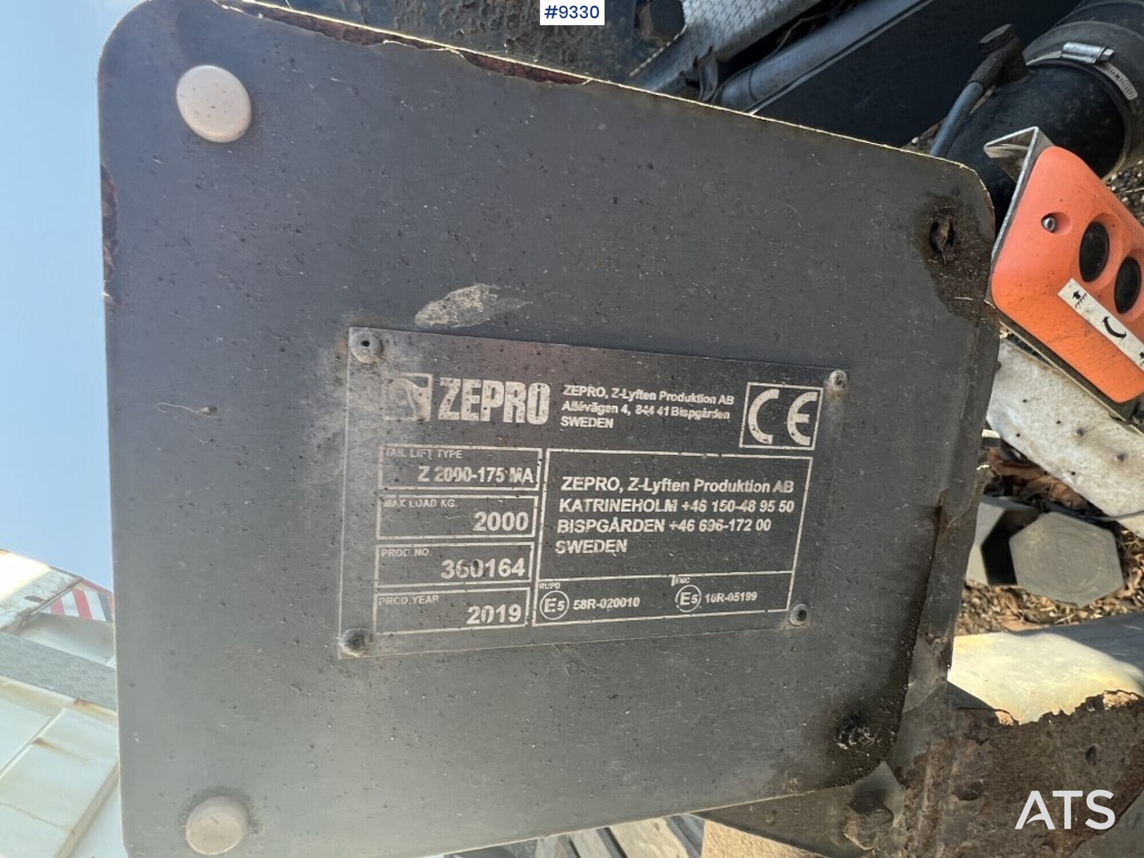 Tail lift Zepro Z2000-175MA - Rampa hidráulica: foto 3 Tail lift Zepro Z2000-175MA - Rampa hidráulica: foto 3