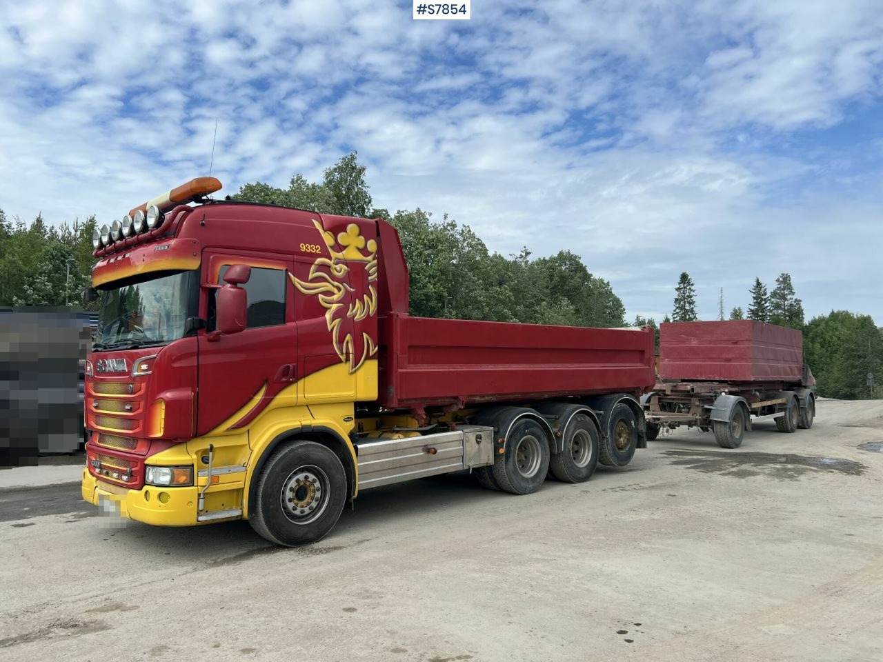 Tipper Truck Scania R500 with side tipper and ORY T 10 Tipper trailer - Camião basculante, Reboque basculante: foto 1 Tipper Truck Scania R500 with side tipper and ORY T 10 Tipper trailer - Camião basculante, Reboque basculante: foto 1