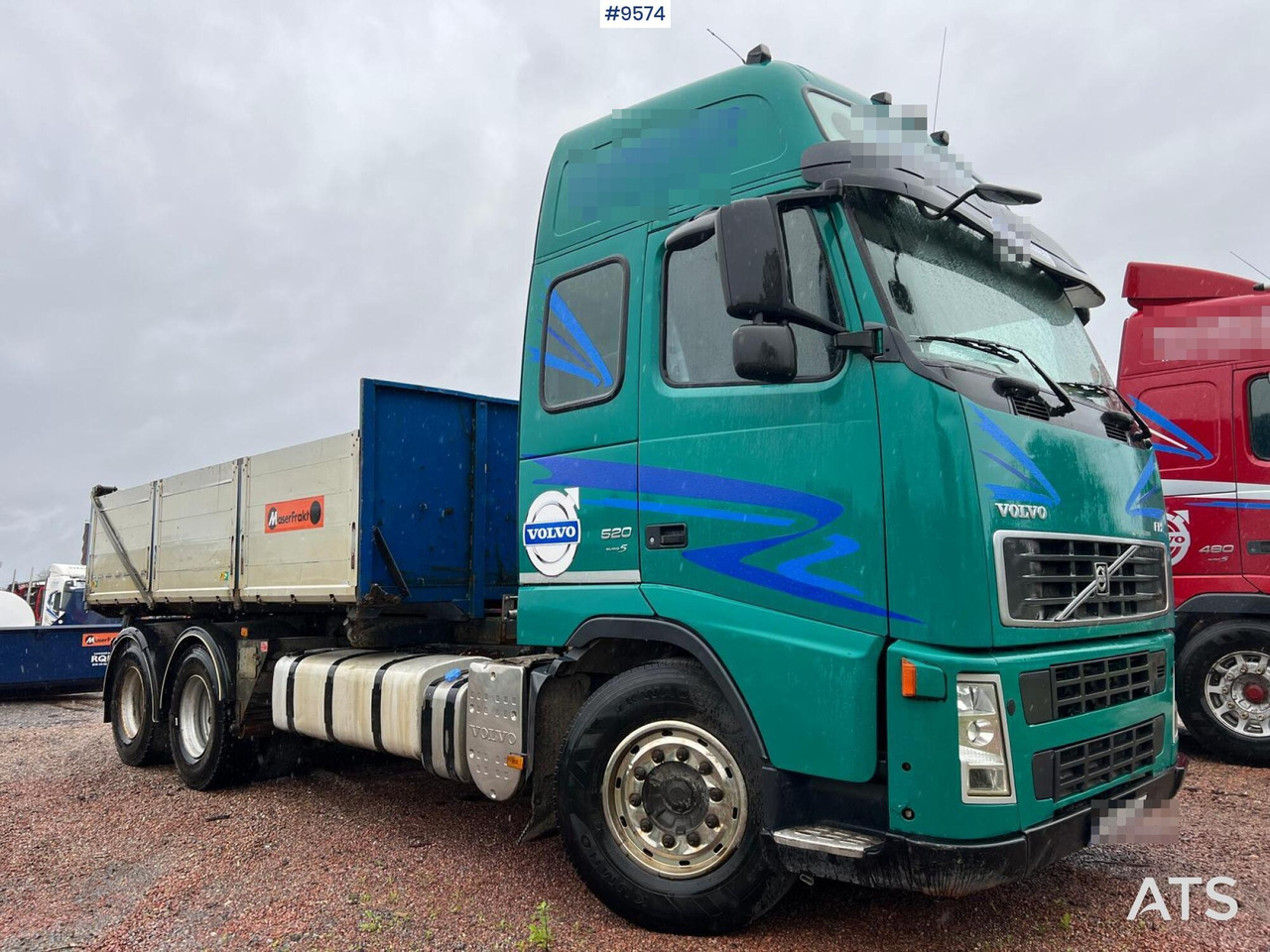 Volvo FH 520 6X4 Quick lock with flatbed - Camião de caixa aberta/ Plataforma: foto 2 Volvo FH 520 6X4 Quick lock with flatbed - Camião de caixa aberta/ Plataforma: foto 2