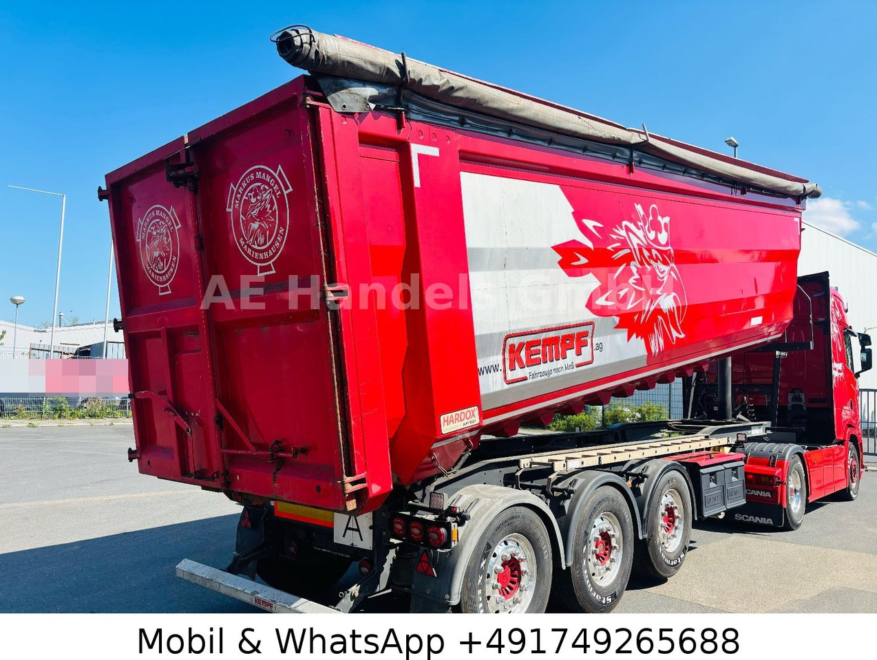 Kempf SKM Hardox Stahl *49m³/1.Lift/Alcoa/Rollplane - Semi-reboque basculante: foto 4 Kempf SKM Hardox Stahl *49m³/1.Lift/Alcoa/Rollplane - Semi-reboque basculante: foto 4