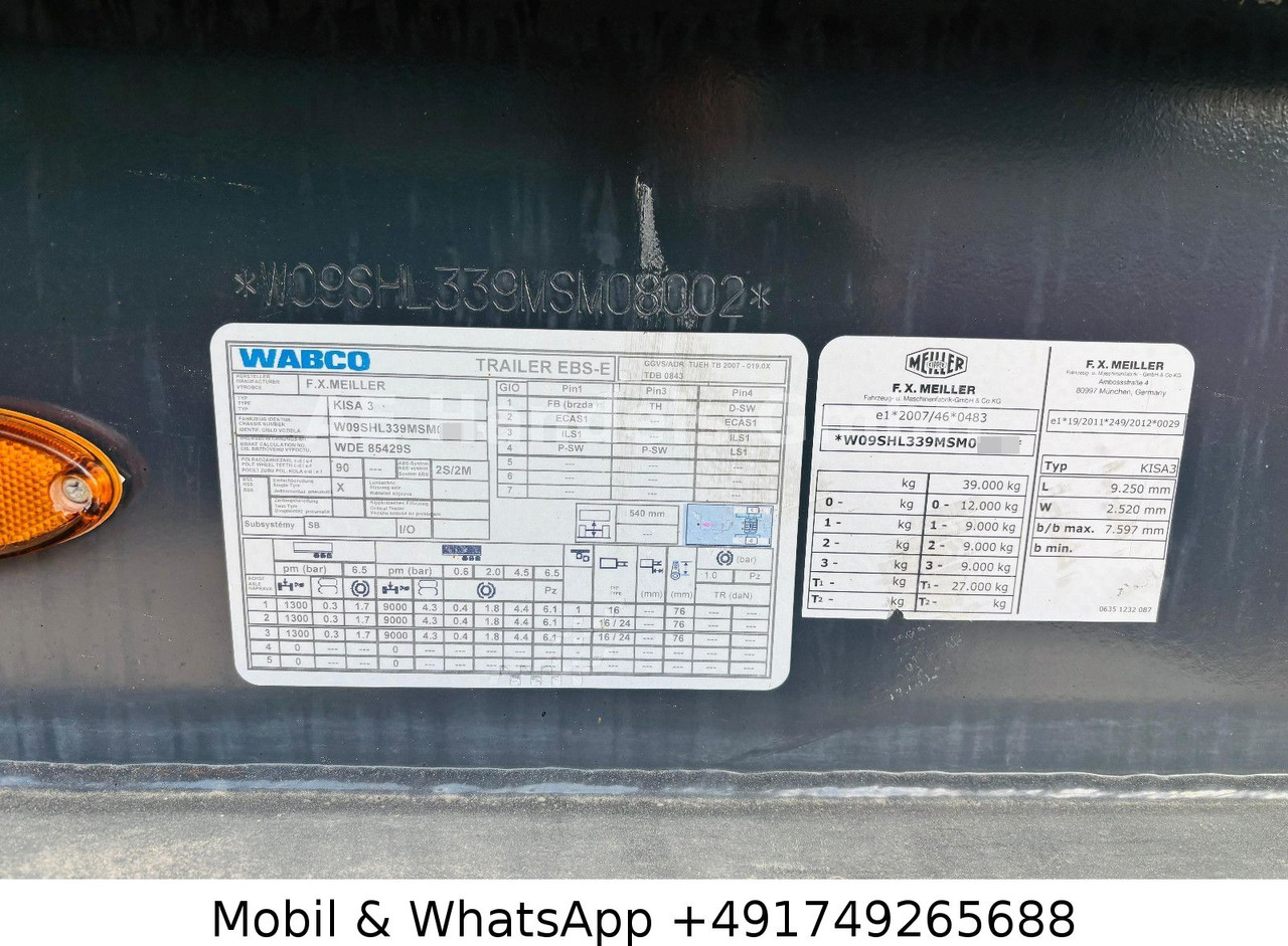 Semi-reboque basculante Meiller KISA 3 Iso Stahl *24m³ / 1.Liftachse / Alcoa: foto 9 Semi-reboque basculante Meiller KISA 3 Iso Stahl *24m³ / 1.Liftachse / Alcoa: foto 9