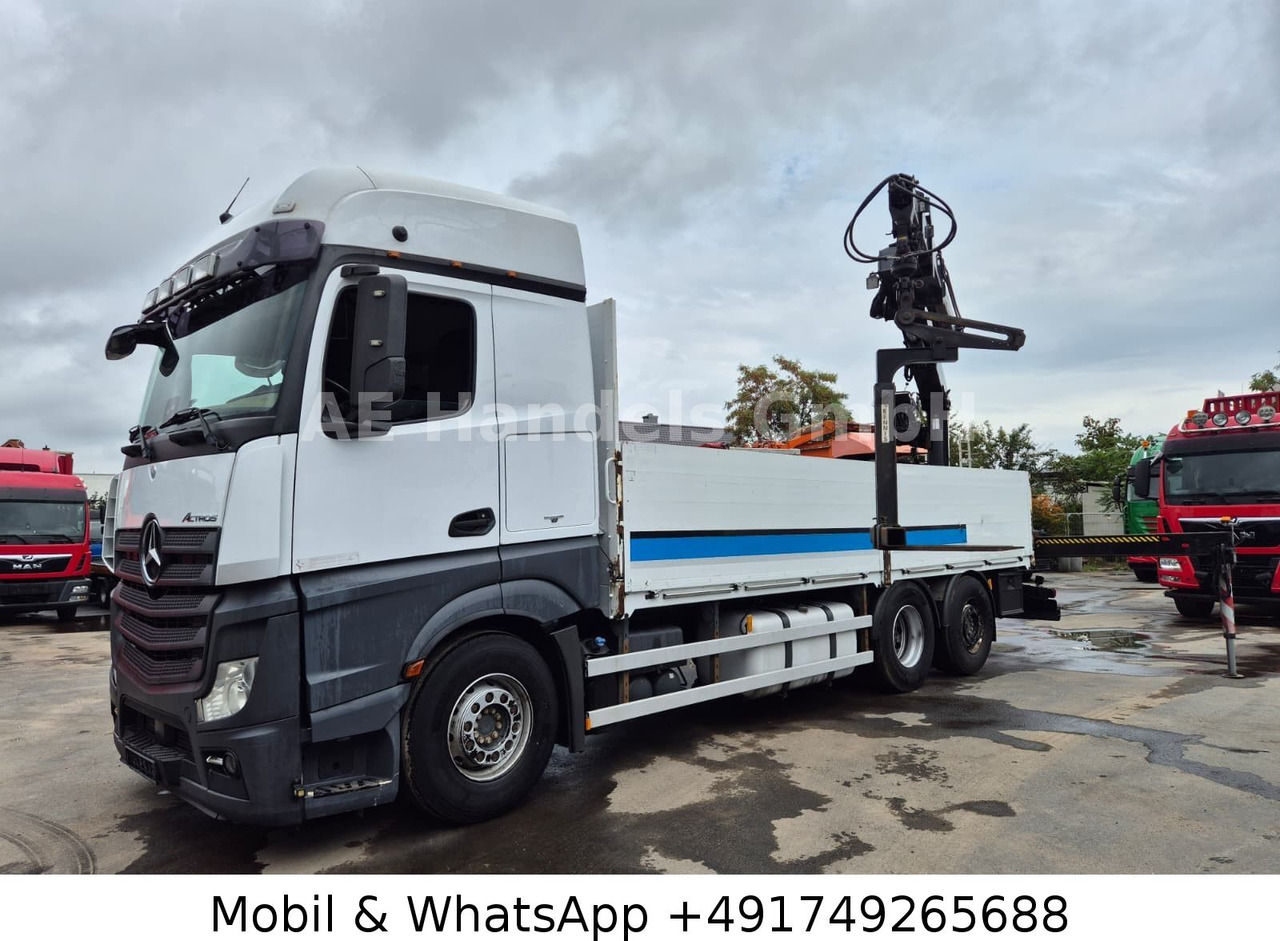 Mercedes-Benz Actros IV 2645 L LL 6x2 *Retarder/Hiab-177K-Pro - Camião de caixa aberta/ Plataforma, Camião grua: foto 2 Mercedes-Benz Actros IV 2645 L LL 6x2 *Retarder/Hiab-177K-Pro - Camião de caixa aberta/ Plataforma, Camião grua: foto 2