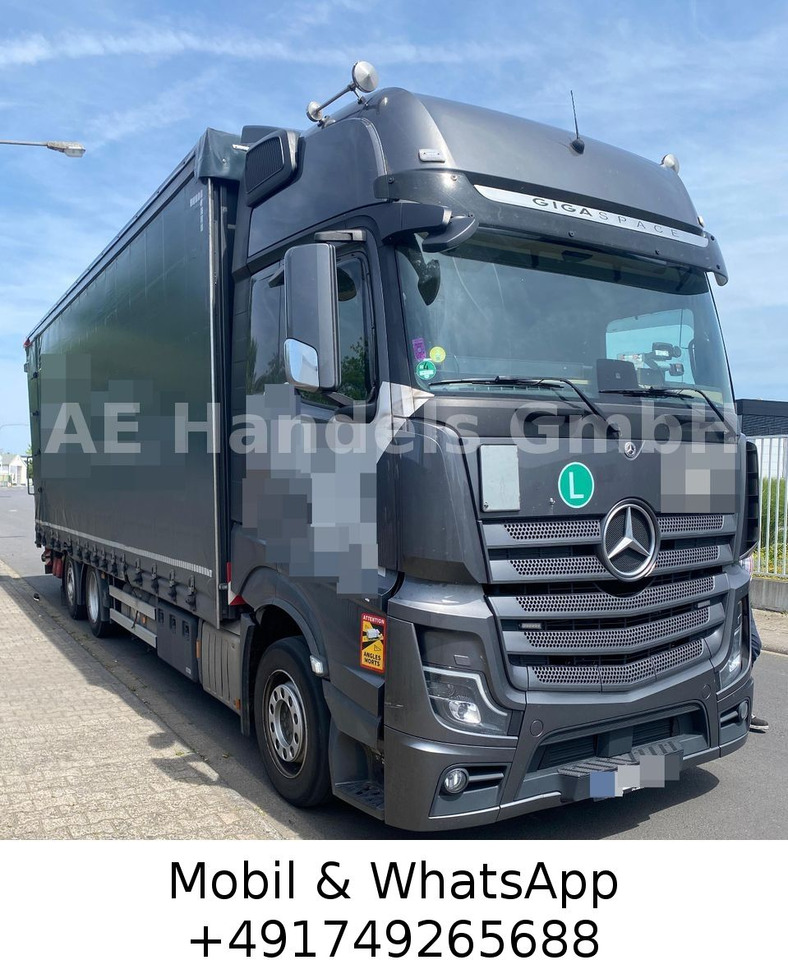 Mercedes-Benz Actros V 2540 L *Hubdach/Lenk+Lift/LBW-2,8m - Camião de lona: foto 1 Mercedes-Benz Actros V 2540 L *Hubdach/Lenk+Lift/LBW-2,8m - Camião de lona: foto 1