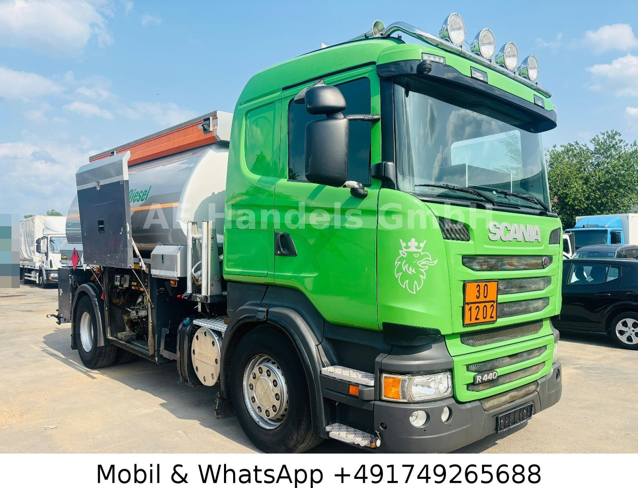 Scania R440 Rohr *Retarder/Oben-Unten/2-Kammern/14m³ - Caminhão tanque: foto 1 Scania R440 Rohr *Retarder/Oben-Unten/2-Kammern/14m³ - Caminhão tanque: foto 1