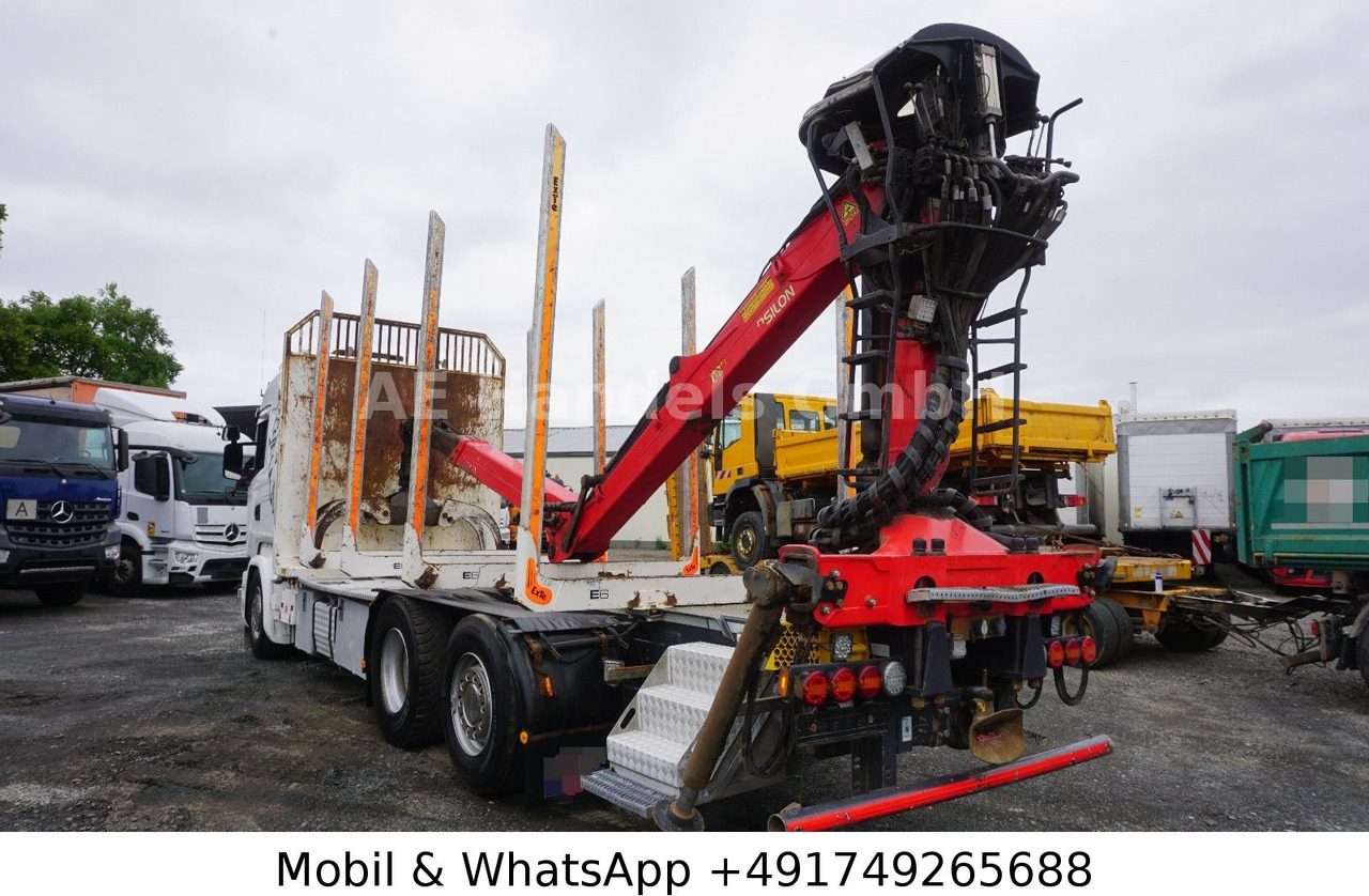 Scania R580 V8 Highline Palfinger-M120L97 *Retarder/ACC - Camião de transporte de madeira, Camião grua: foto 5 Scania R580 V8 Highline Palfinger-M120L97 *Retarder/ACC - Camião de transporte de madeira, Camião grua: foto 5