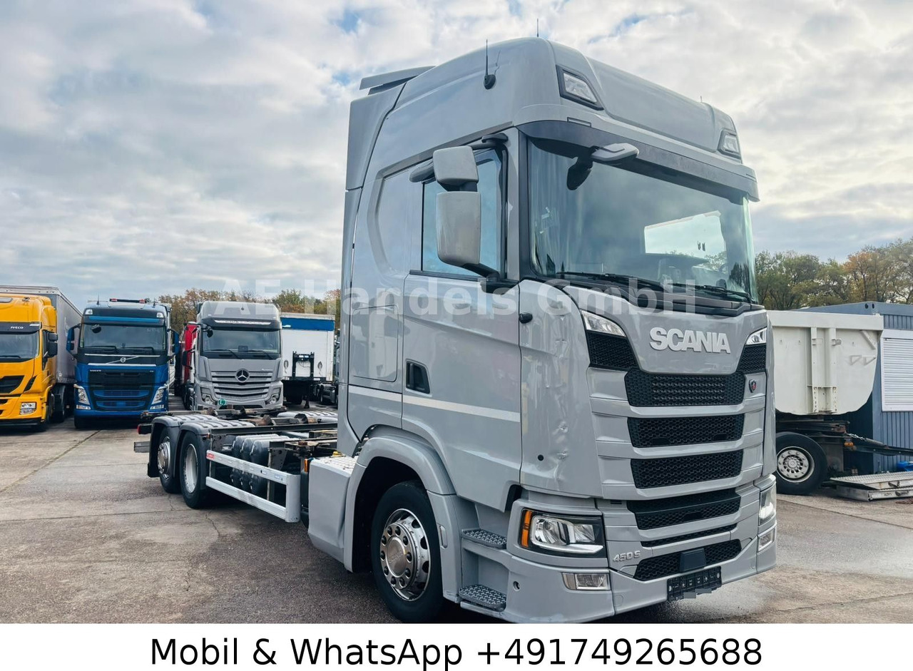 Scania S450 HighLine BDF *Retarder/Lenk+Lift/Multi/ACC - Camião transportador de contêineres/ Caixa móvel: foto 1 Scania S450 HighLine BDF *Retarder/Lenk+Lift/Multi/ACC - Camião transportador de contêineres/ Caixa móvel: foto 1