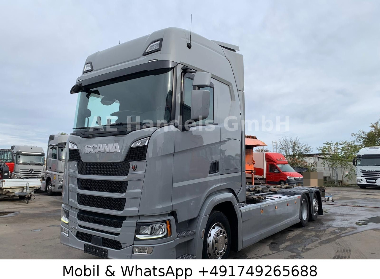 Scania S450 HighLine BDF *Retarder/Lenk+Lift/Multi/LBW - Camião transportador de contêineres/ Caixa móvel: foto 1 Scania S450 HighLine BDF *Retarder/Lenk+Lift/Multi/LBW - Camião transportador de contêineres/ Caixa móvel: foto 1