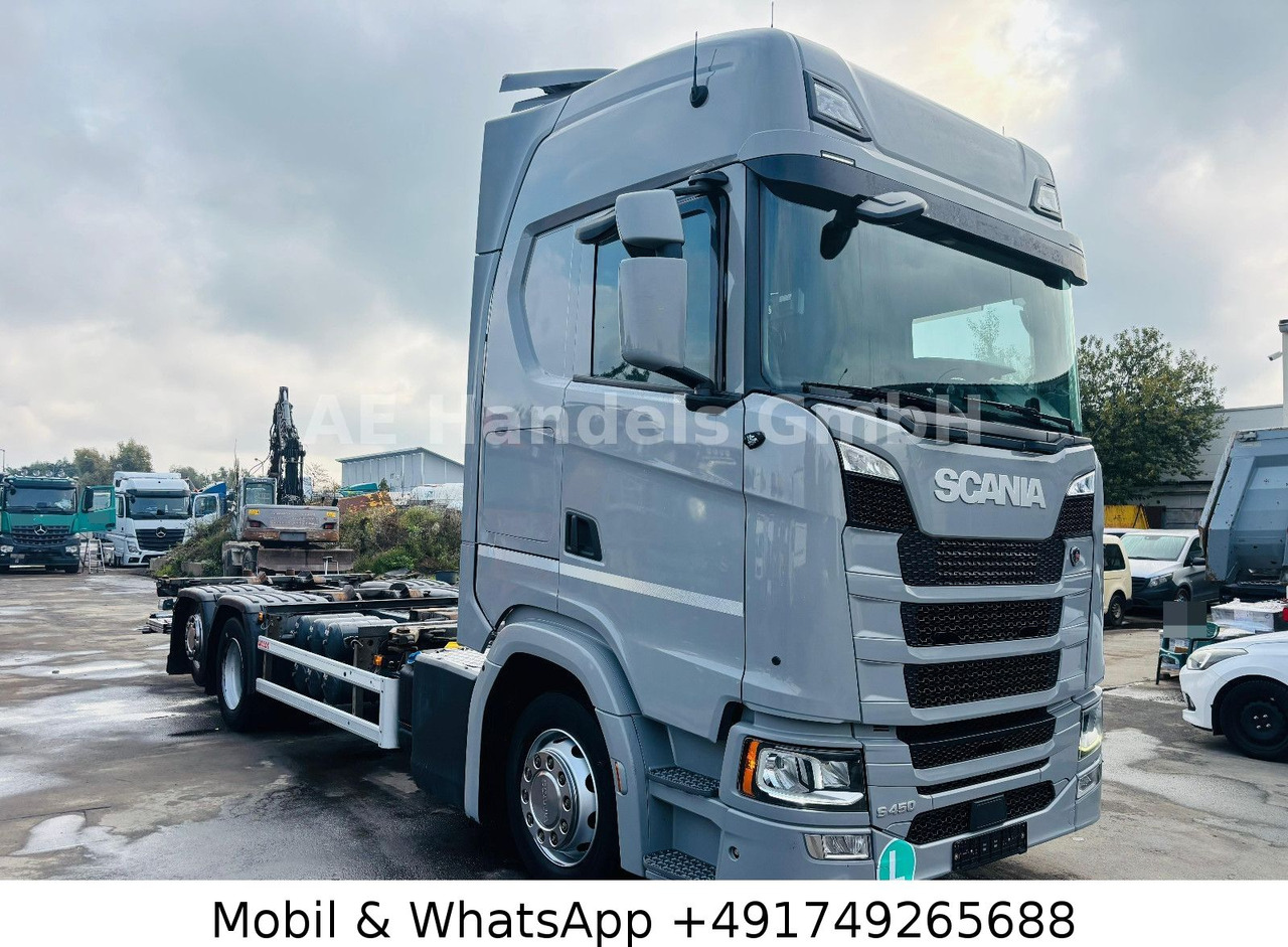 Scania S450 HighLine BDF *Retarder/Lenk+Lift/Multi/LBW - Camião transportador de contêineres/ Caixa móvel: foto 1 Scania S450 HighLine BDF *Retarder/Lenk+Lift/Multi/LBW - Camião transportador de contêineres/ Caixa móvel: foto 1