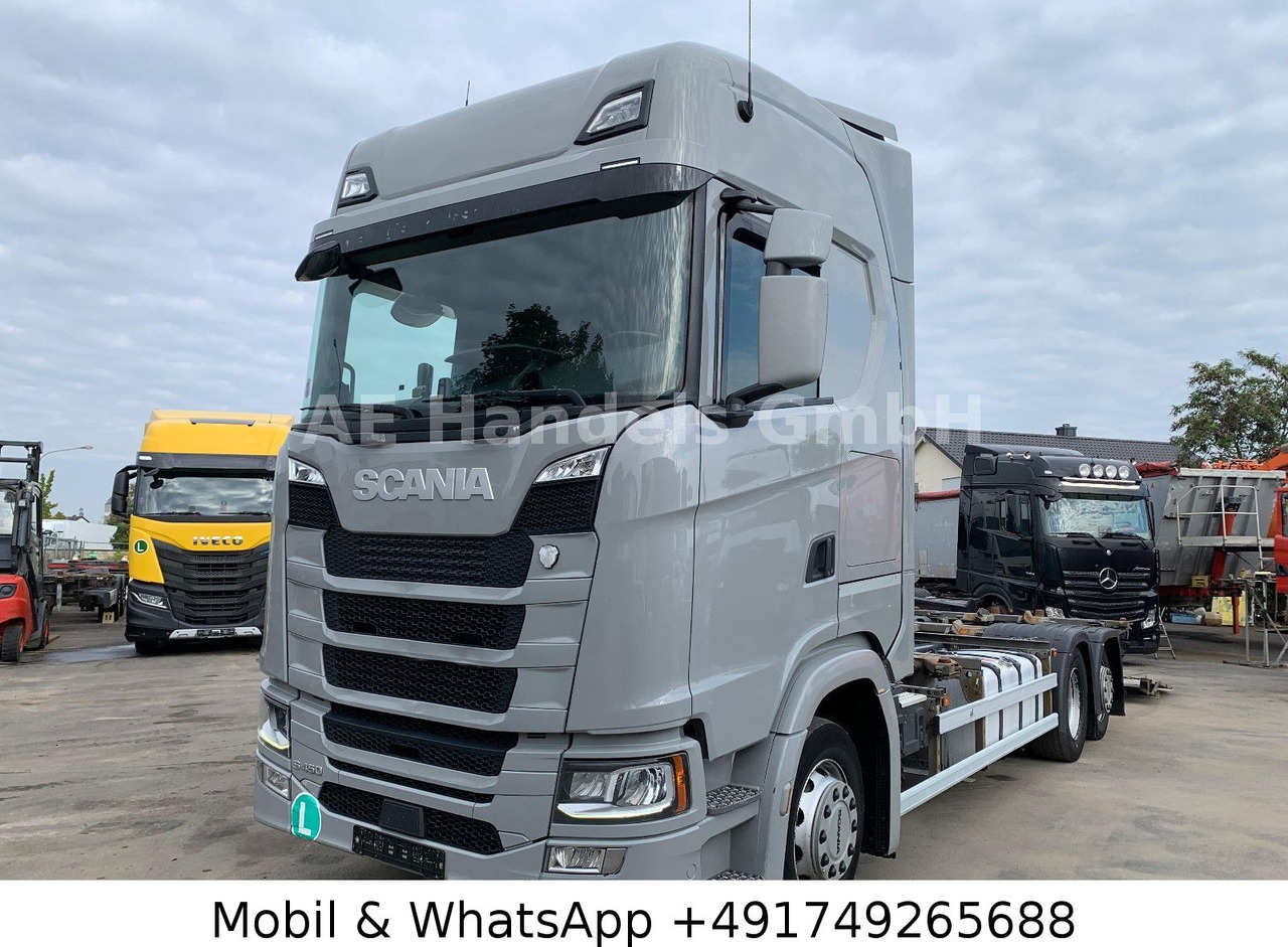 Scania S450 HighLine BDF *Retarder/Lenk+Lift/Multi/LBW - Camião transportador de contêineres/ Caixa móvel: foto 1 Scania S450 HighLine BDF *Retarder/Lenk+Lift/Multi/LBW - Camião transportador de contêineres/ Caixa móvel: foto 1