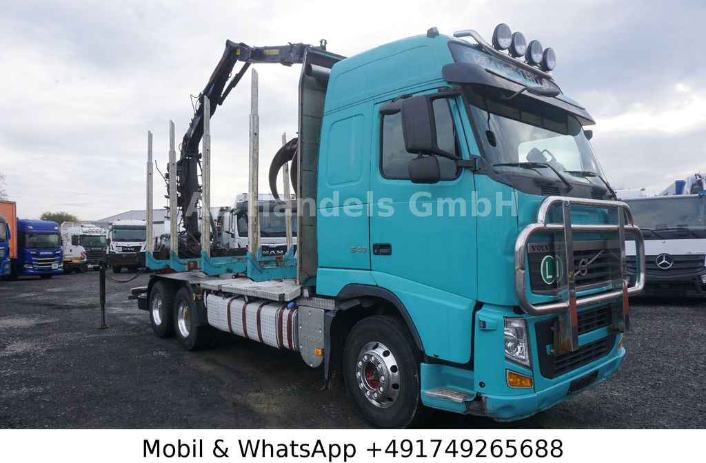 Volvo FH 540 Globe BL 6x4 Hiab 115z-80 *VEB+/AHK - Camião de transporte de madeira, Camião grua: foto 4 Volvo FH 540 Globe BL 6x4 Hiab 115z-80 *VEB+/AHK - Camião de transporte de madeira, Camião grua: foto 4
