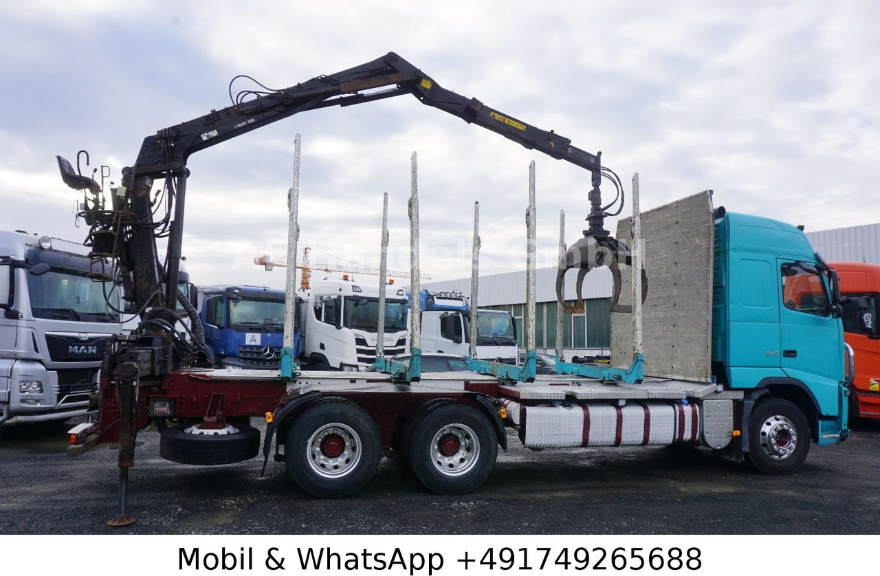 Volvo FH 540 Globe BL 6x4 Hiab 115z-80  *VEB+/AHK - Camião de transporte de madeira, Camião grua: foto 3 Volvo FH 540 Globe BL 6x4 Hiab 115z-80  *VEB+/AHK - Camião de transporte de madeira, Camião grua: foto 3