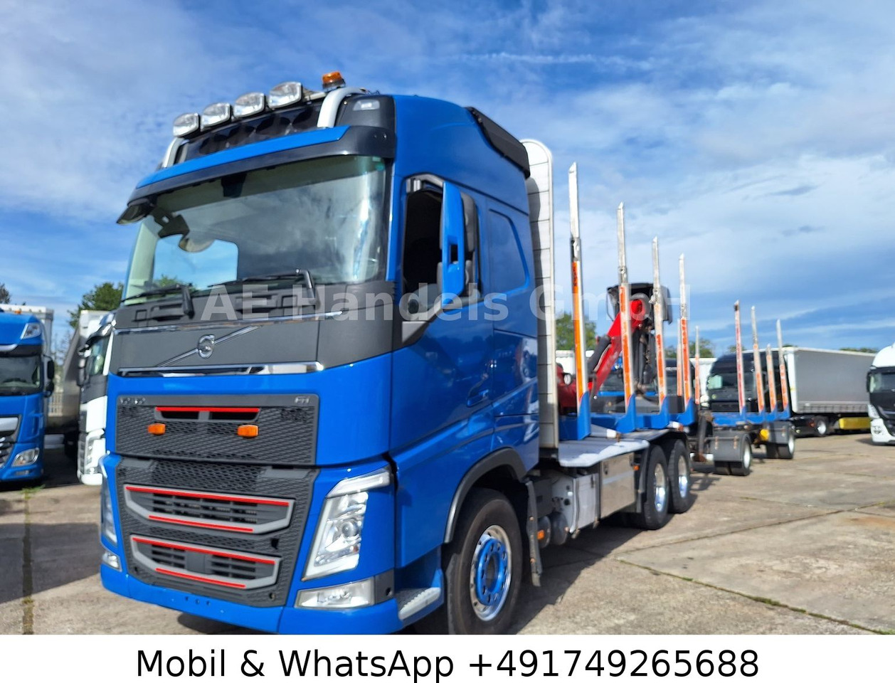 Volvo FH 540 Globe BL 6x4 Palfinger M12L80 *Retarder - Camião de transporte de madeira, Camião grua: foto 2 Volvo FH 540 Globe BL 6x4 Palfinger M12L80 *Retarder - Camião de transporte de madeira, Camião grua: foto 2