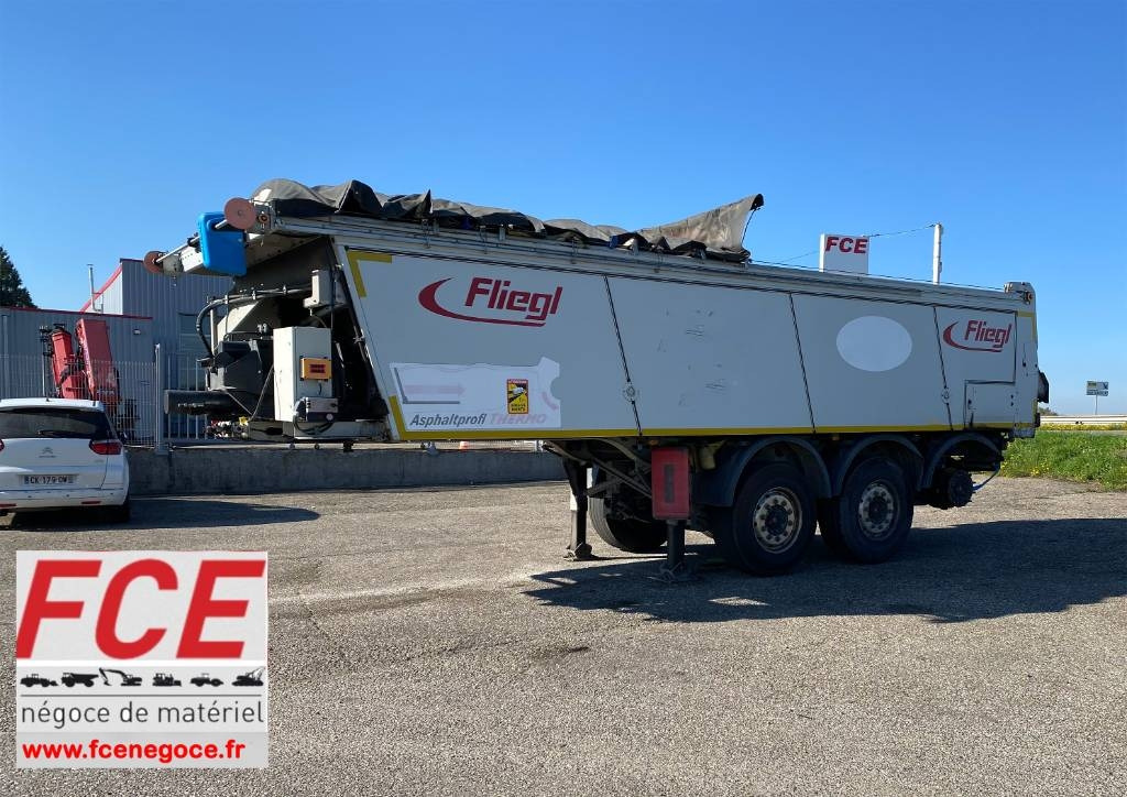 Fliegl THERMO ASS372/Asphalt-Profi endommagée  - Semi-reboque piso móvel: foto 1 Fliegl THERMO ASS372/Asphalt-Profi endommagée  - Semi-reboque piso móvel: foto 1