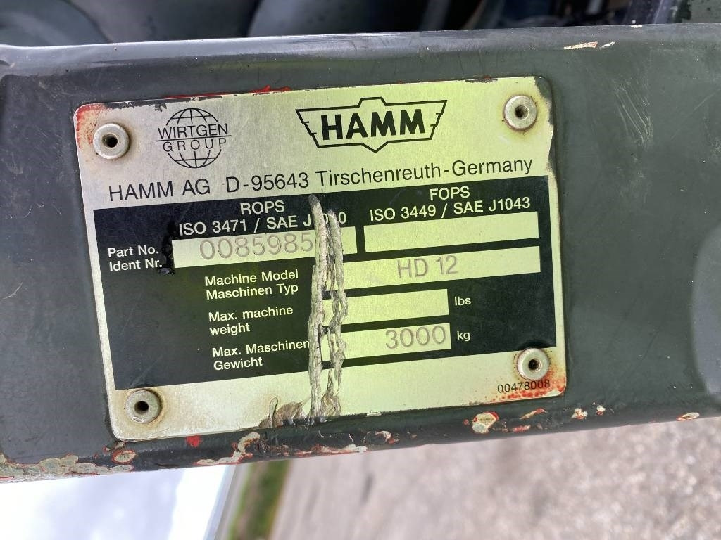 Compactador de asfalto Hamm HD 12 a réparer /Machine d'origine Française: foto 45