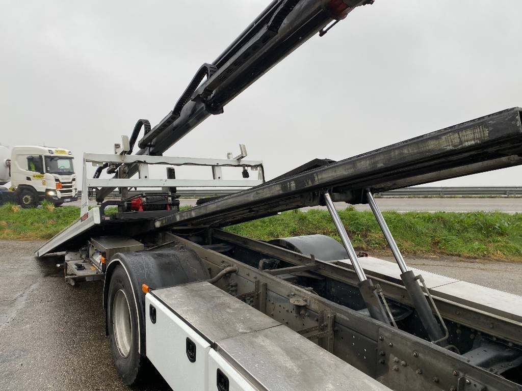 Camião transporte de veículos Iveco S WAY480 /FIAULT PF60 +GRUE HMF endommagée: foto 31