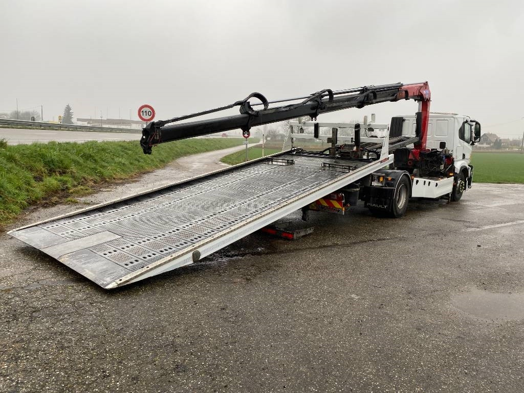 Camião transporte de veículos Iveco S WAY480 /FIAULT PF60 +GRUE HMF endommagée: foto 6
