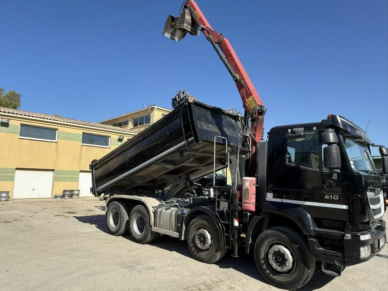 Iveco TRAKKER 410 EEV BI-BENNE GRUE MARREL 8X4 - Camião basculante: foto 4 Iveco TRAKKER 410 EEV BI-BENNE GRUE MARREL 8X4 - Camião basculante: foto 4