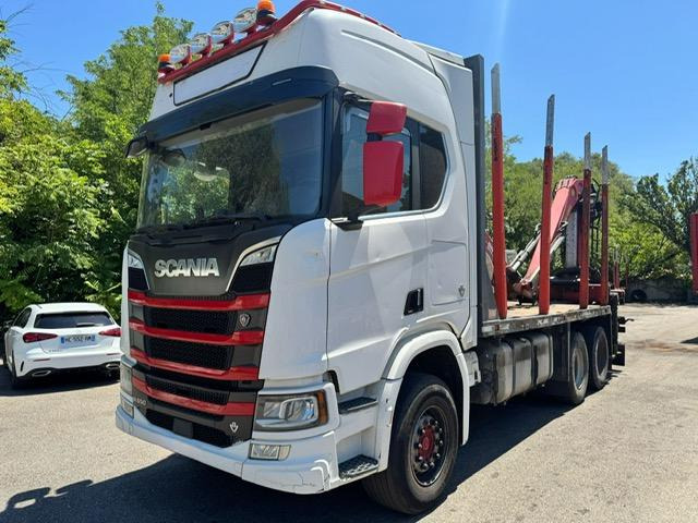 Scania R 650 - Camião de transporte de madeira, Camião grua: foto 3 Scania R 650 - Camião de transporte de madeira, Camião grua: foto 3