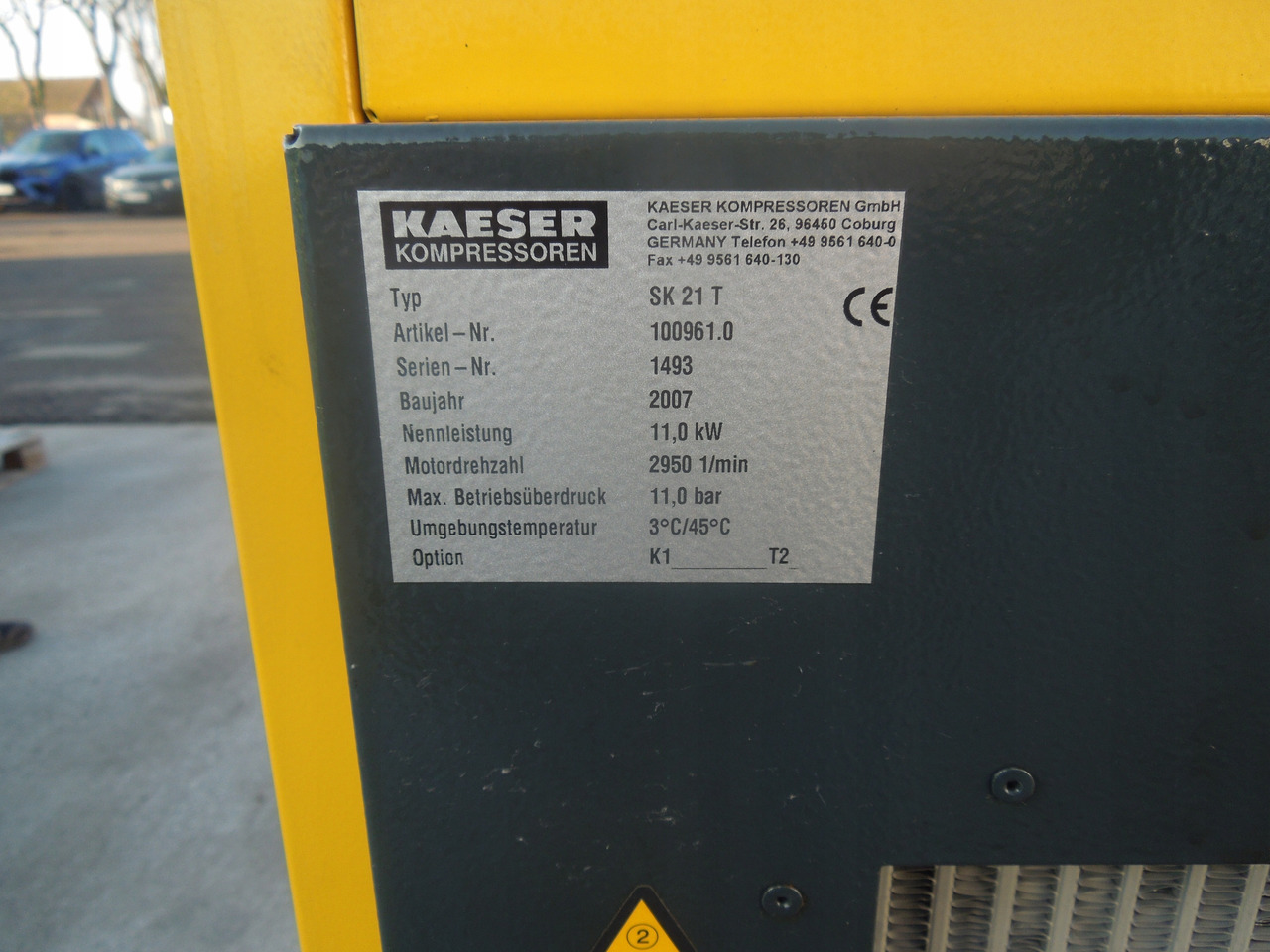 KAESER SK21T - Compressor de ar: foto 4 KAESER SK21T - Compressor de ar: foto 4