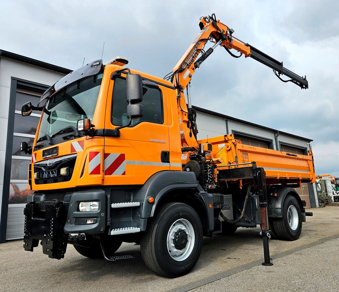 MAN TGM 18.290 4x4 Atlas 75.2 Kran Funk Euro6 - Camião basculante, Camião grua: foto 1 MAN TGM 18.290 4x4 Atlas 75.2 Kran Funk Euro6 - Camião basculante, Camião grua: foto 1