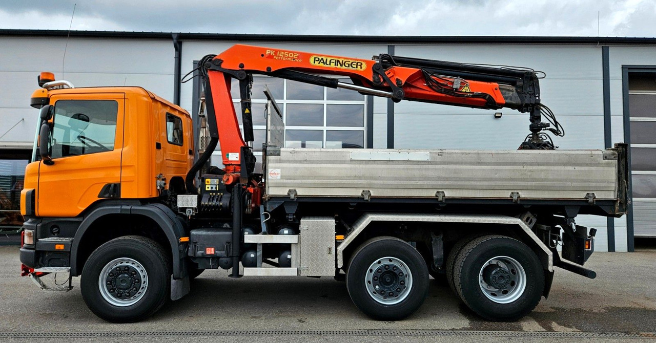 Scania P114 380 6x4-4 Palfinger PK12502 Kran Funk - Camião basculante, Camião grua: foto 3 Scania P114 380 6x4-4 Palfinger PK12502 Kran Funk - Camião basculante, Camião grua: foto 3