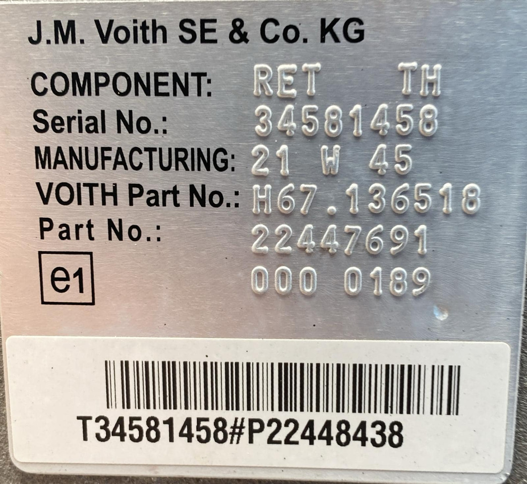Cambio Volvo 500 D13K-6 - Caixa de velocidade: foto 4 Cambio Volvo 500 D13K-6 - Caixa de velocidade: foto 4