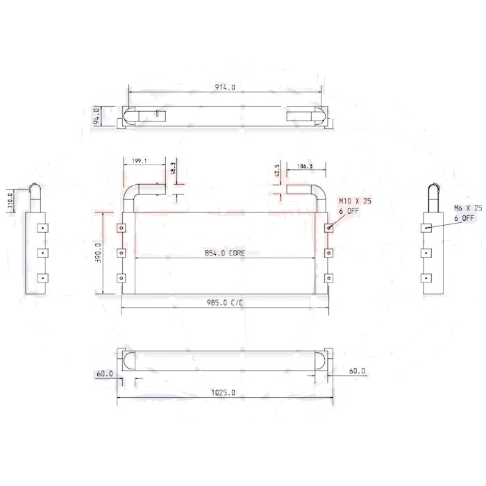 HITACHI ZX 160LC3 4668376 - Radiador de óleo por Escavadora de rastos: foto 3 HITACHI ZX 160LC3 4668376 - Radiador de óleo por Escavadora de rastos: foto 3