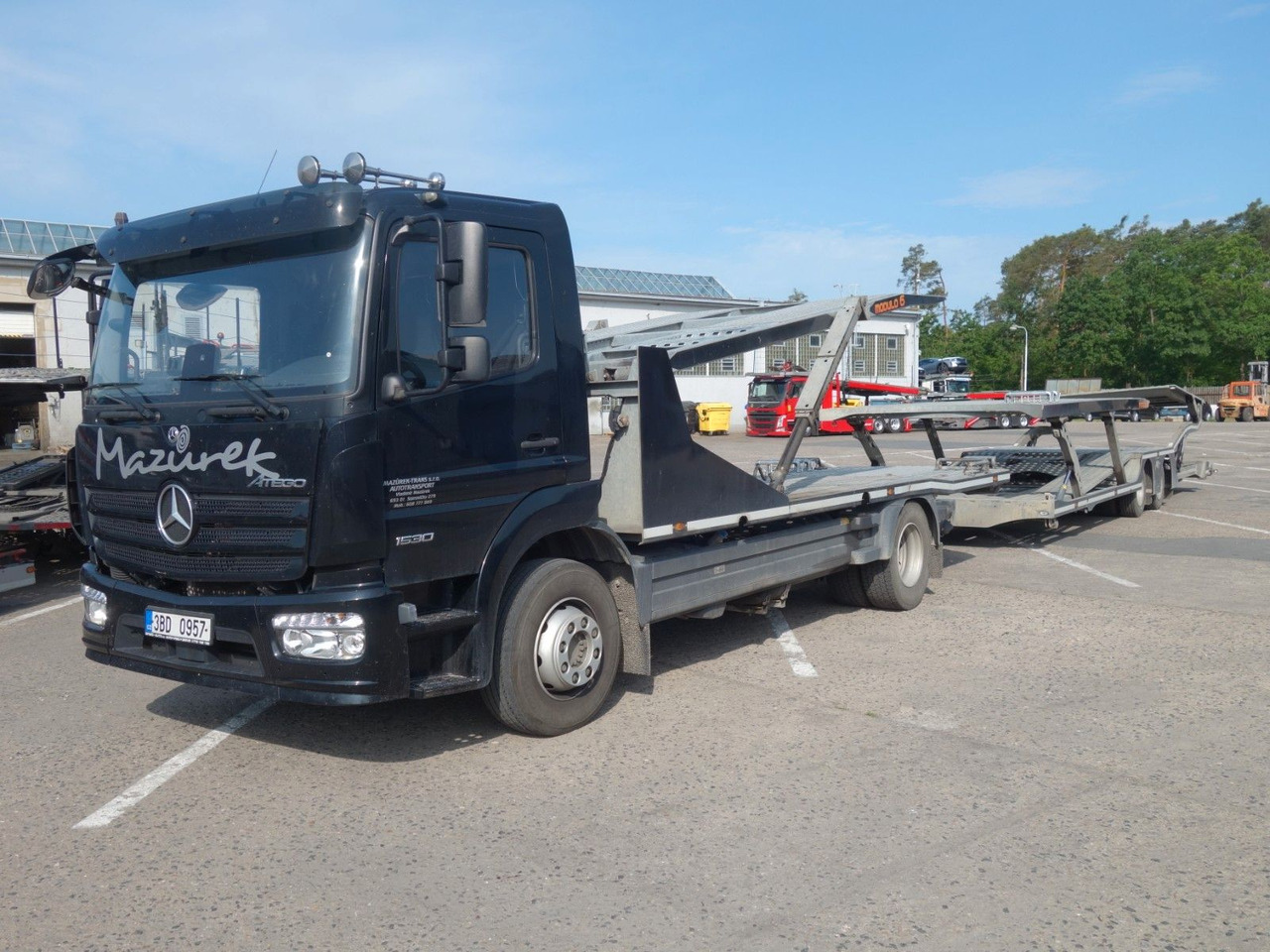 Mercedes-Benz Atego 1530 mit Anhänger für 7 PKW - Camião transporte de veículos: foto 1 Mercedes-Benz Atego 1530 mit Anhänger für 7 PKW - Camião transporte de veículos: foto 1