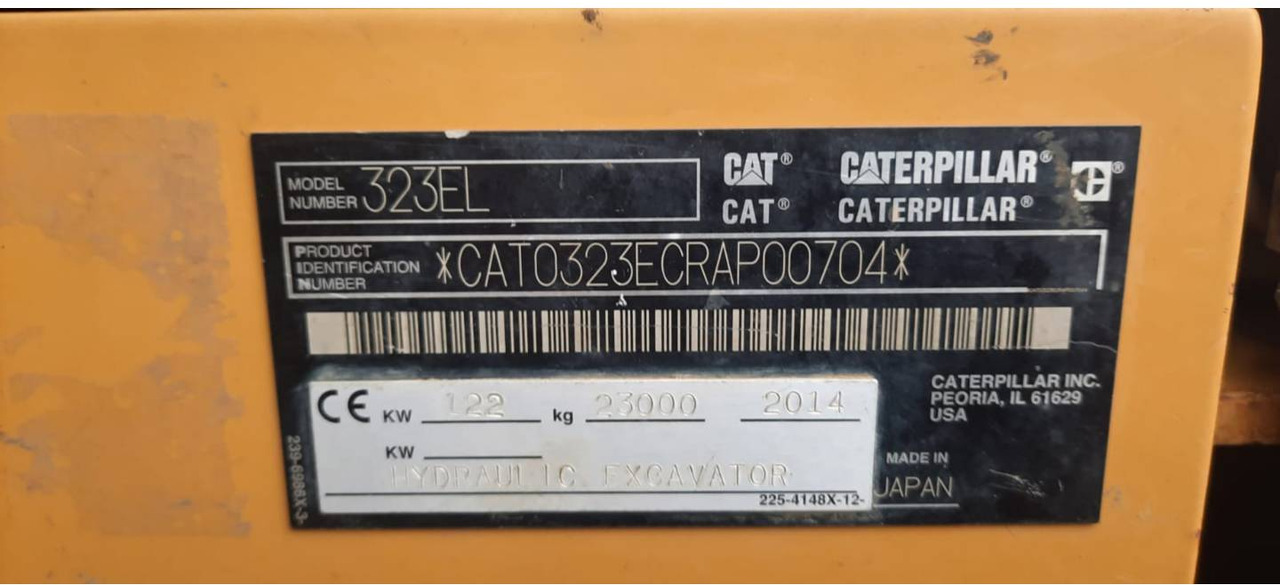Leasing de CAT 323EL CAT 323EL: foto 6