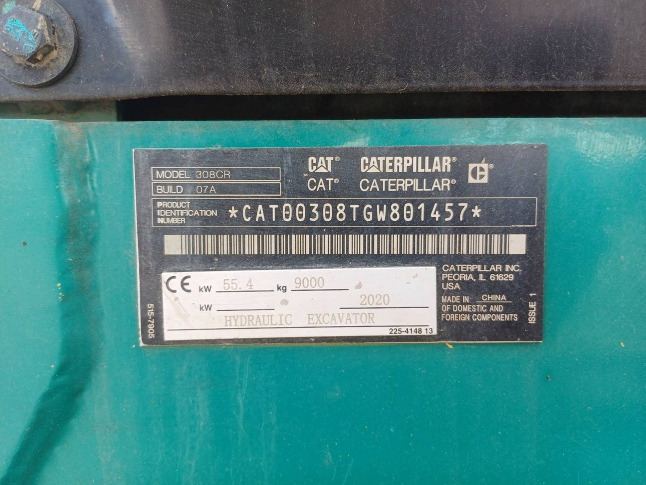 Escavadora de rastos CAT 308CR: foto 6