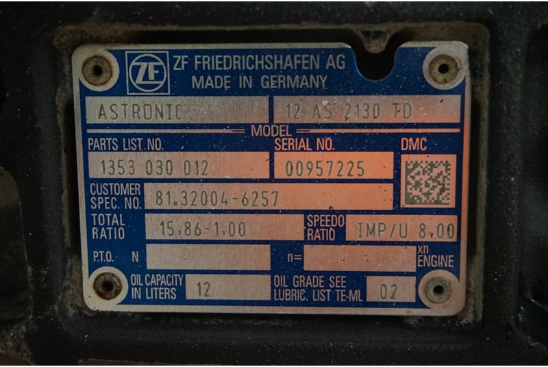 ZF 12AS2130DD TGS - Caixa de velocidade por Camião: foto 5 ZF 12AS2130DD TGS - Caixa de velocidade por Camião: foto 5