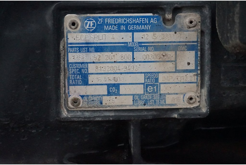 ZF 16S2331TD+IT3 81.32004-6425 - Caixa de velocidade por Camião: foto 5 ZF 16S2331TD+IT3 81.32004-6425 - Caixa de velocidade por Camião: foto 5