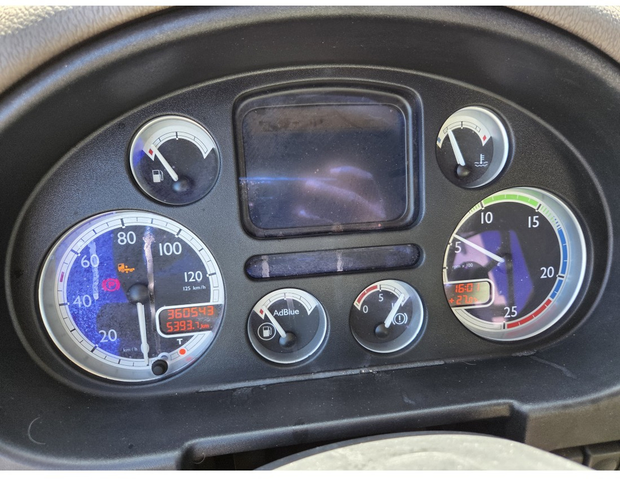 Camião basculante, Camião grua DAF CF85.410 6x2 steering axle lenk Tipper Crane HIAB J1320Z: foto 16