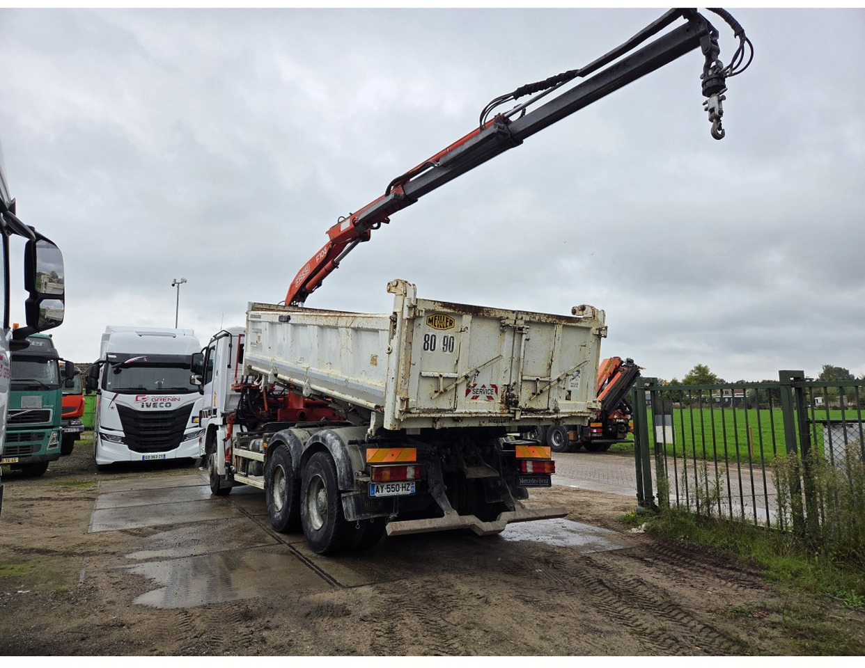 MERCEDESA CTROS 3341 6X4 TIPPER CRANE FASSI F105 - Camião basculante, Camião grua: foto 3 MERCEDESA CTROS 3341 6X4 TIPPER CRANE FASSI F105 - Camião basculante, Camião grua: foto 3
