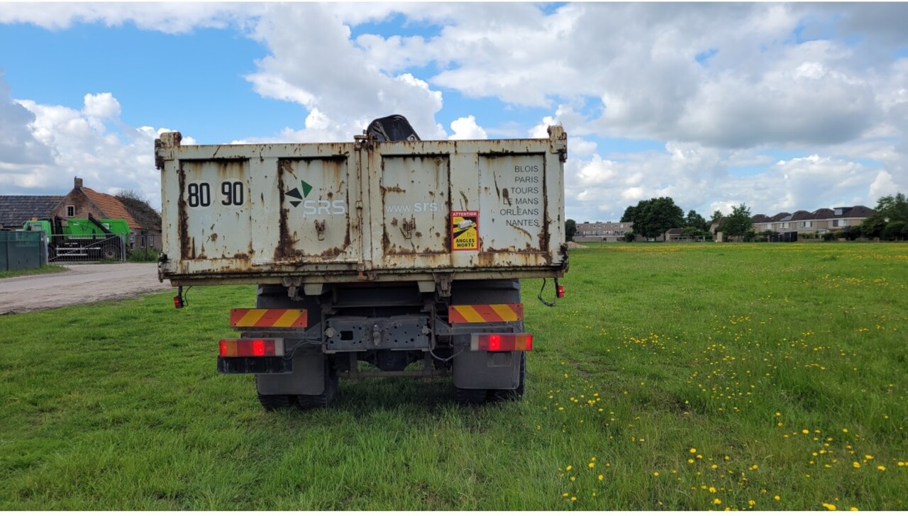 Camião basculante, Camião grua Renault Kerax 270 4x2 Euro 2 Tipper Truck Crane HIAB: foto 13