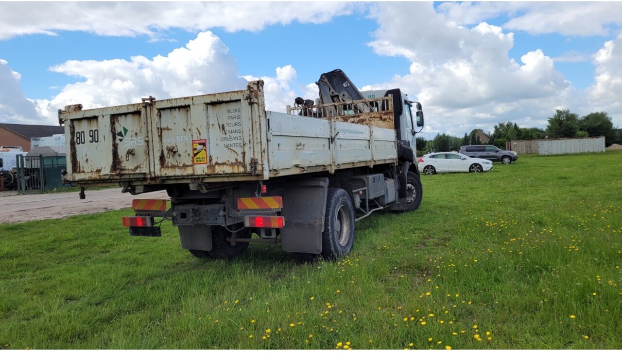 Camião basculante, Camião grua Renault Kerax 270 4x2 Euro 2 Tipper Truck Crane HIAB: foto 10