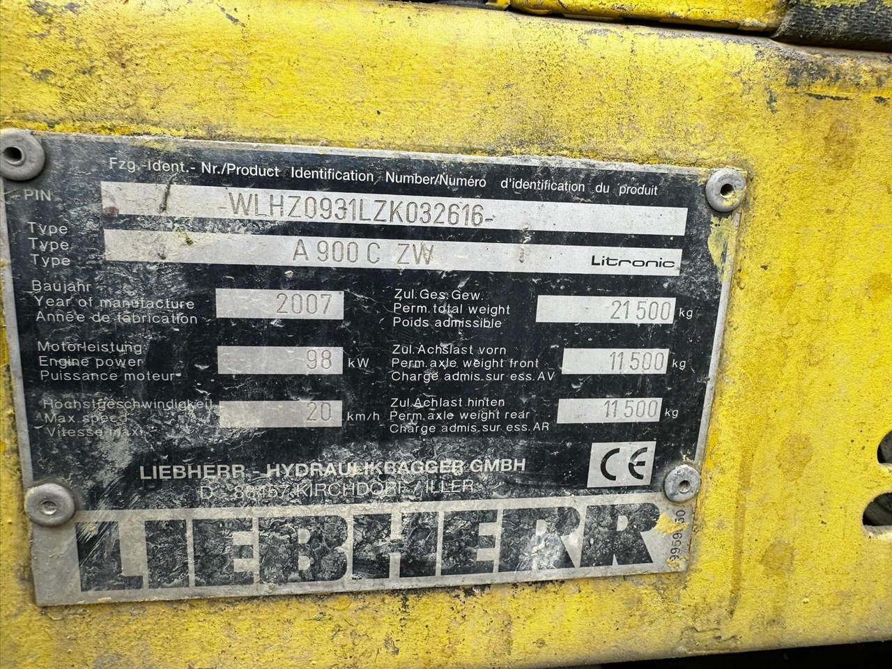 Liebherr A900C ZW Litronic PFS 2, Rail+Road, Gleisbagger - Escavadeira de rodas: foto 3 Liebherr A900C ZW Litronic PFS 2, Rail+Road, Gleisbagger - Escavadeira de rodas: foto 3