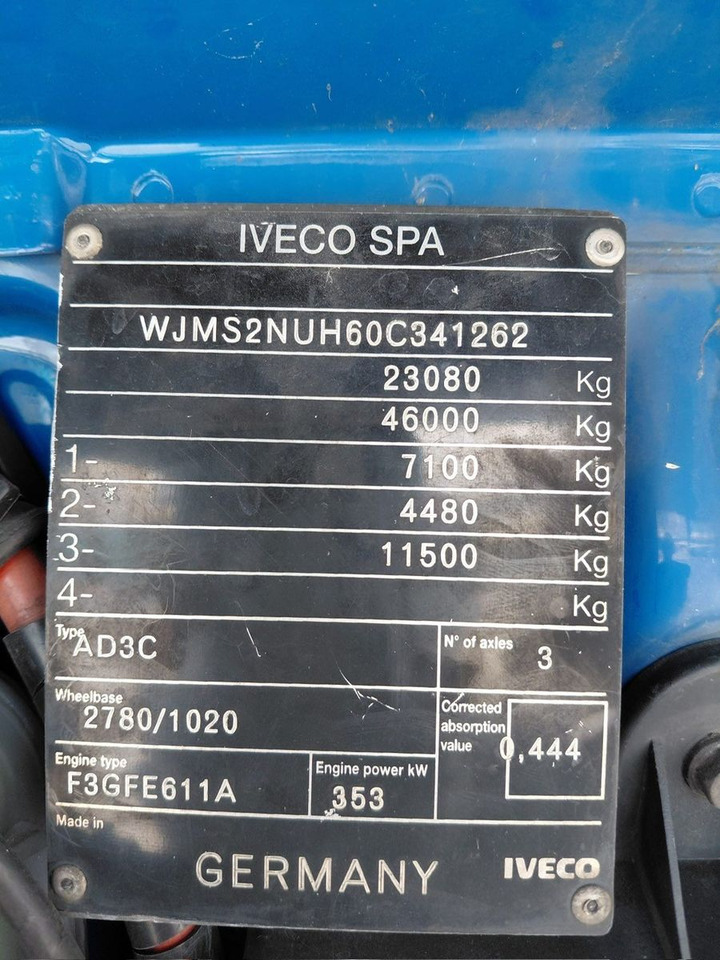 Tractor Iveco 440S48TX Stralis 6x2, E6, Kipphydraulik: foto 13