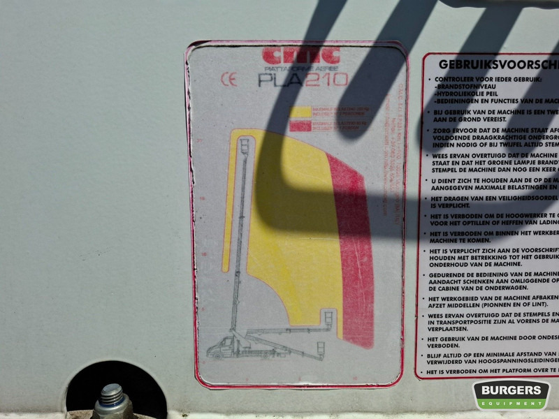 Caminhão com plataforma aérea CMC PLA 210 Autohoogwerker 21m: foto 18