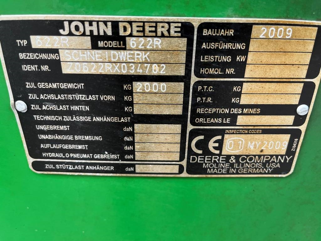 John Deere 622R Skärbord / Header 22 fot till JD T550 i - Equipamento para colheitadeira: foto 4 John Deere 622R Skärbord / Header 22 fot till JD T550 i - Equipamento para colheitadeira: foto 4