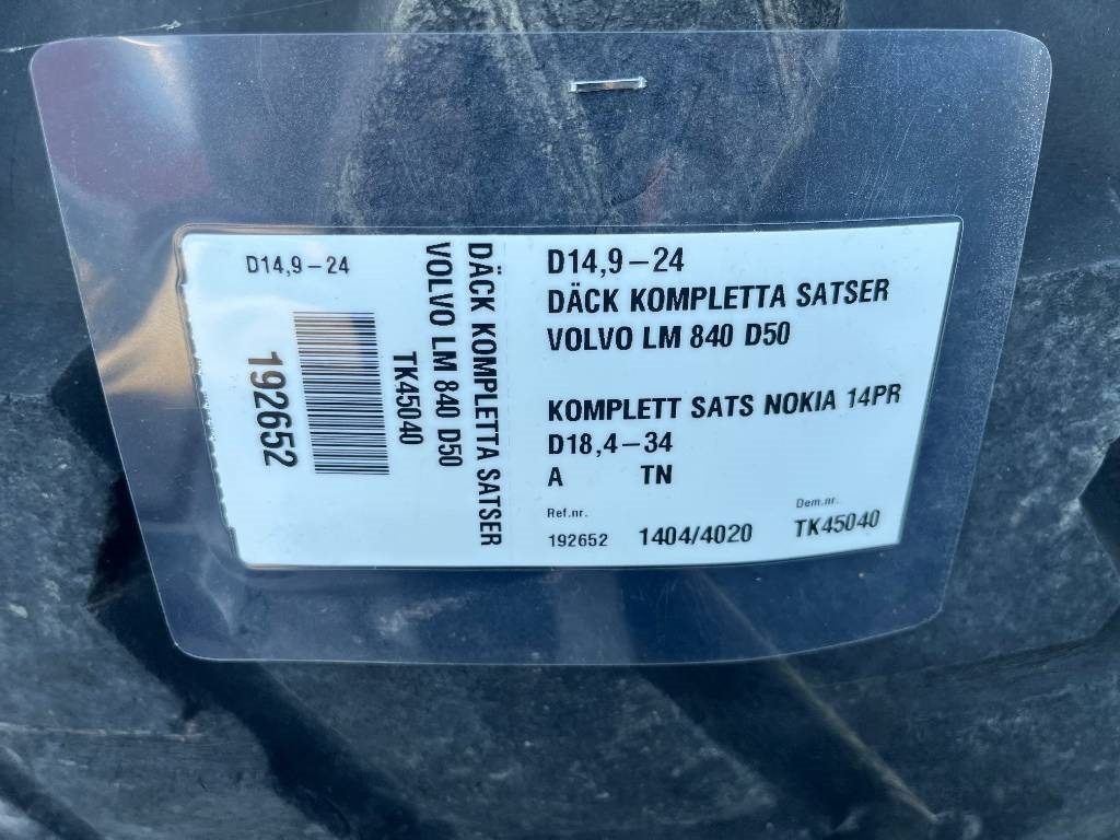 Nokian 18,4-34 14,9-24 till Volvo Bm 840 841 - Pneu por Máquina de construção: foto 2 Nokian 18,4-34 14,9-24 till Volvo Bm 840 841 - Pneu por Máquina de construção: foto 2
