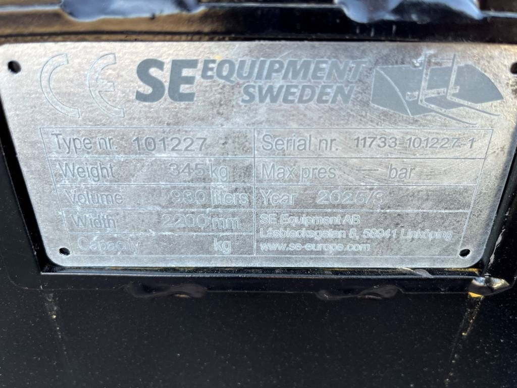 Planeringsskopa SE 2,20 Volvo L30 , L35 - Balde por Máquina de construção: foto 5 Planeringsskopa SE 2,20 Volvo L30 , L35 - Balde por Máquina de construção: foto 5