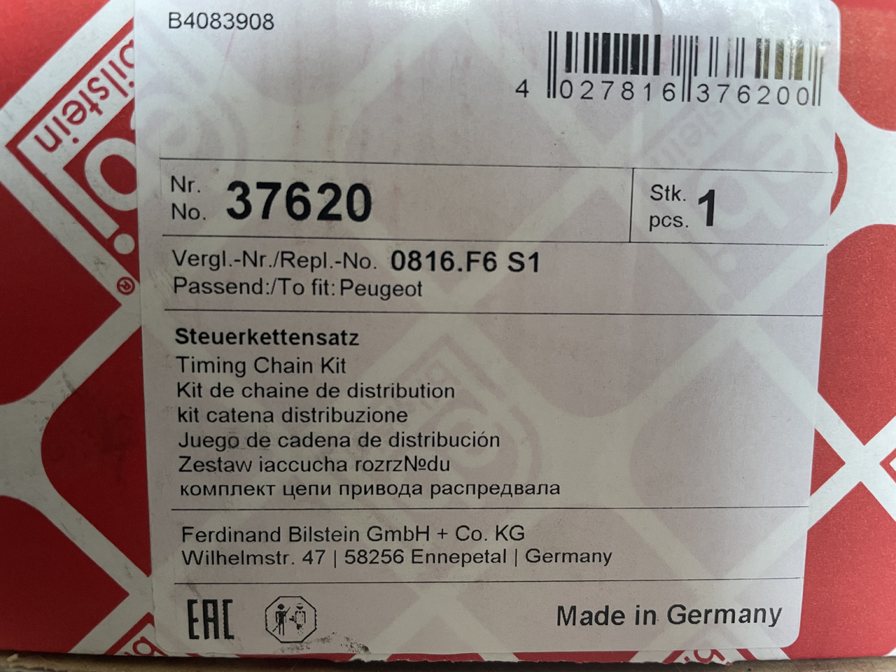 Febi 37620 - zestaw łańcucha rozrządu 1,6HDi 2,0HDi 2,2HDi - Motor e peças por Automóvel: foto 2 Febi 37620 - zestaw łańcucha rozrządu 1,6HDi 2,0HDi 2,2HDi - Motor e peças por Automóvel: foto 2