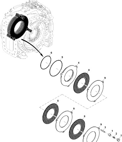 John Deere 9470RX - Płytka R563784 (Hamulec) - Peças de freio por Trator: foto 1 John Deere 9470RX - Płytka R563784 (Hamulec) - Peças de freio por Trator: foto 1