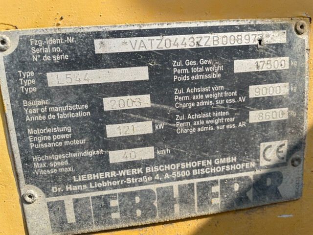 Comando final por Máquina de construção Liebherr L544 zwolnica tylna kompletna: foto 6