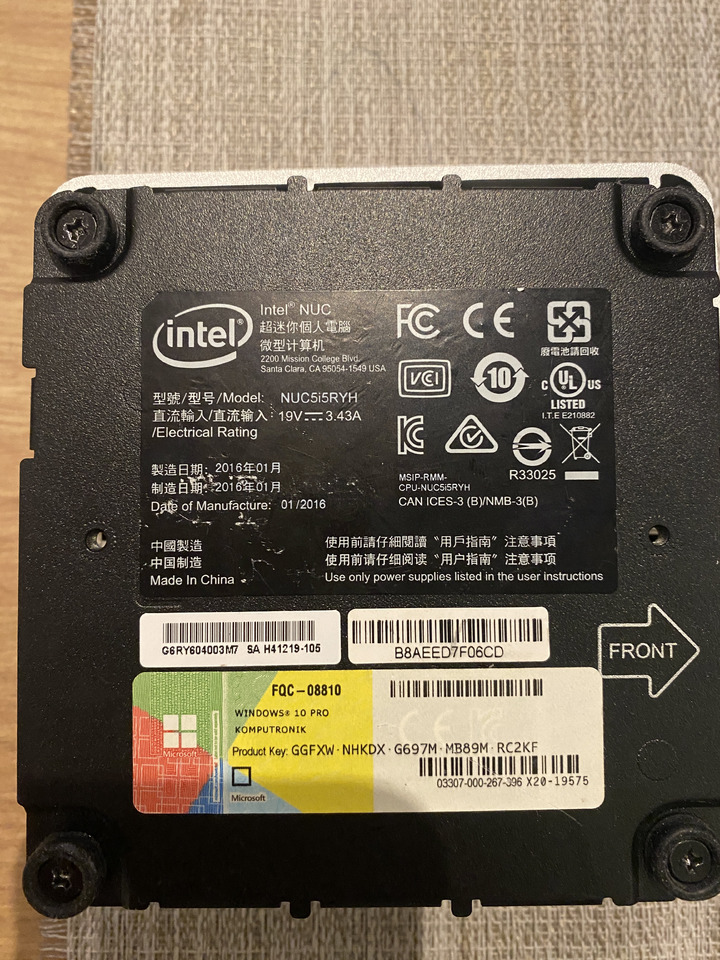 Mikrokomputer Mini PC Intel NUC5i5RYH - Ferramenta/ Equipamento: foto 5 Mikrokomputer Mini PC Intel NUC5i5RYH - Ferramenta/ Equipamento: foto 5