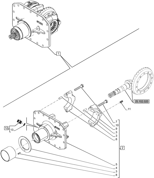 New Holland T6070 Element nośny bevel gear 84565055 - Transmissão por Trator: foto 1 New Holland T6070 Element nośny bevel gear 84565055 - Transmissão por Trator: foto 1