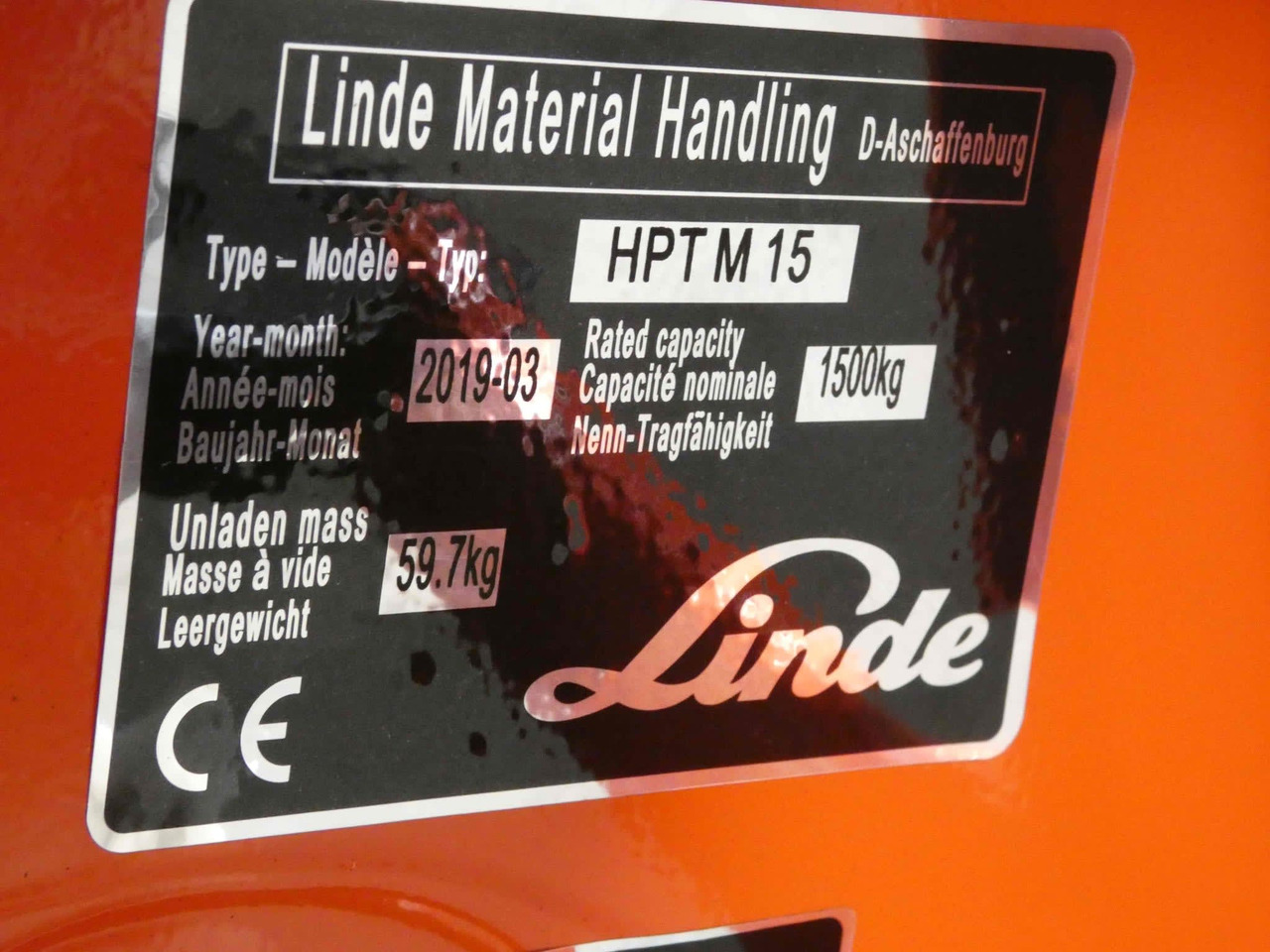 Linde 8x HPTM15/565mm - Porta-palete: foto 2 Linde 8x HPTM15/565mm - Porta-palete: foto 2