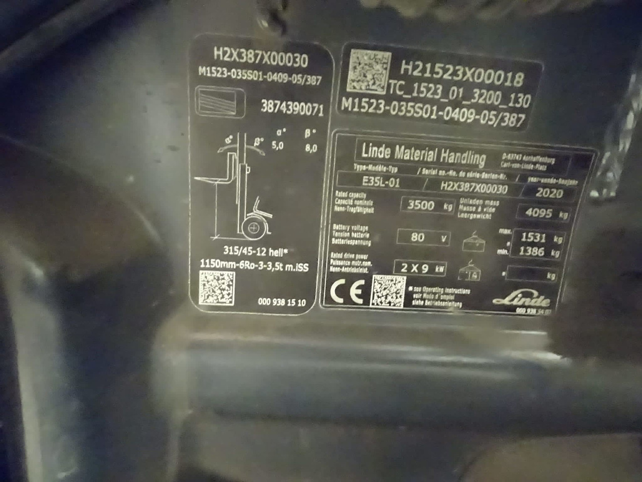 Linde E35L-01 - Empilhadeira elétrica: foto 3 Linde E35L-01 - Empilhadeira elétrica: foto 3